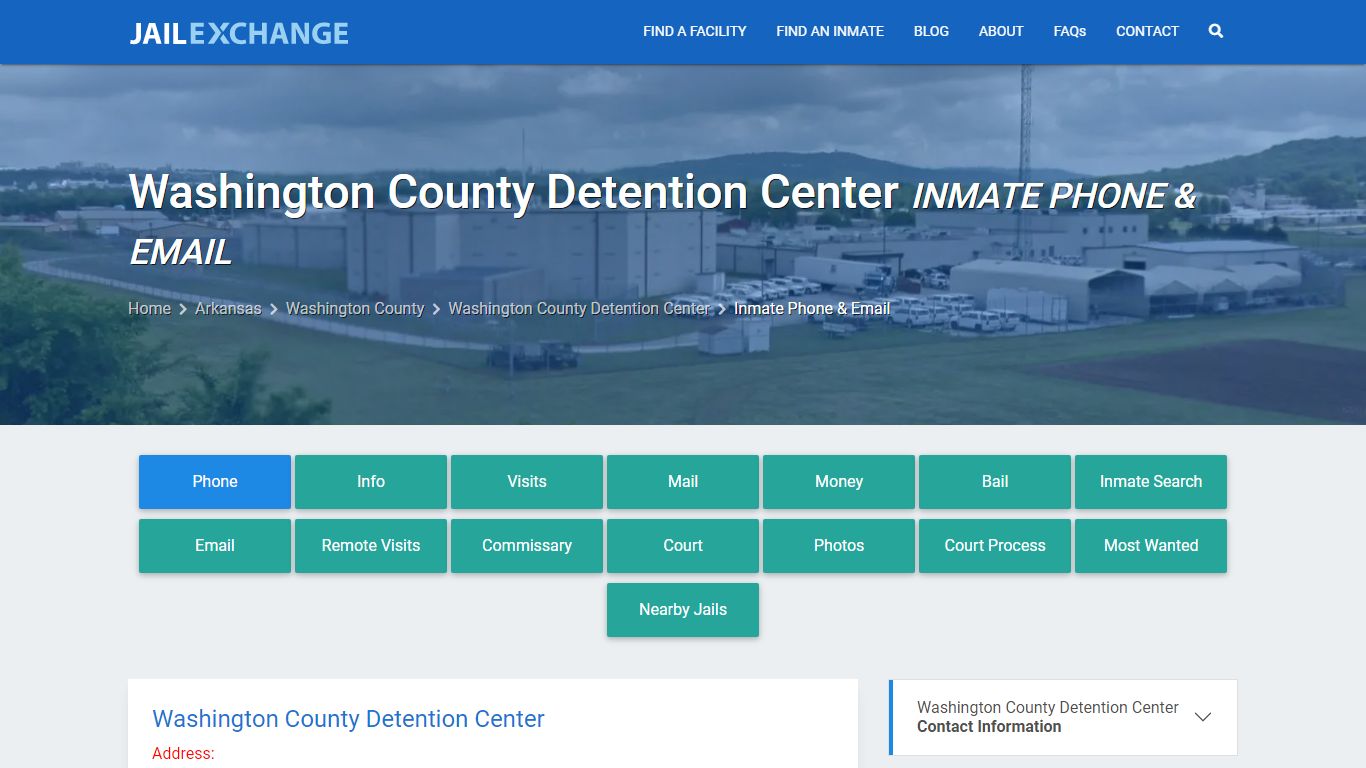 Inmate Phone - Washington County Detention Center, AR - Jail Exchange